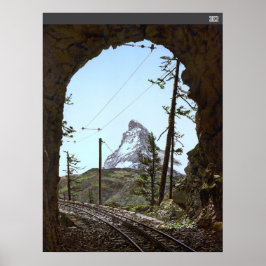 Matterhorn in den Schweizer Alpen Poster