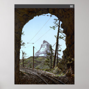 Matterhorn in den Schweizer Alpen Poster