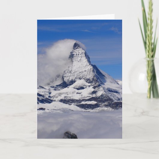 Matterhorn in der Schweiz Feiertagskarte (Vorderseite)