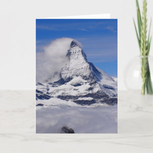 Matterhorn in der Schweiz Feiertagskarte