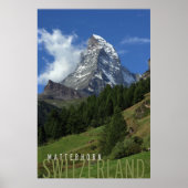 Matterhorn in der Schweiz Poster (Vorne)