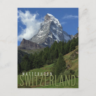 Matterhorn in der Schweiz Postkarte