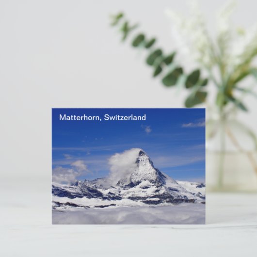 Matterhorn in der Schweiz Postkarte (Stehend Vorderseite)