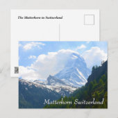 Matterhorn in der Schweiz Postkarte (Vorne/Hinten)