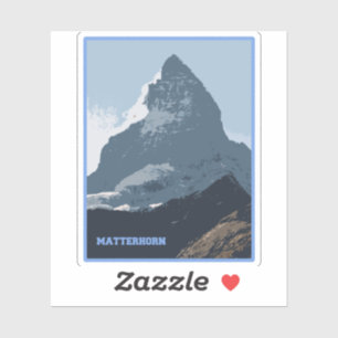 Matterhorn Mountain Design, Schweiz Aufkleber