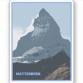 Matterhorn Mountain Design, Schweiz Aufkleber (Vorderseite)
