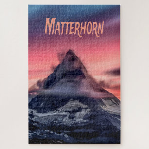 Matterhorn Mountain Europe Alpen Schweiz Italien Puzzle
