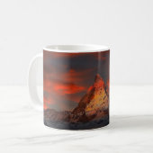 Matterhorn Mountain Snowy Keramik Kaffee Tasse (Vorderseite Links)