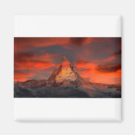 Matterhorn Peak bei Morgendämmerung Magnet (Vorne)