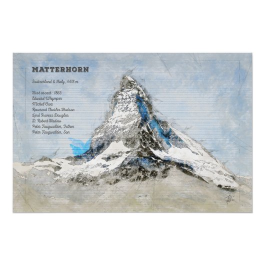 Matterhorn Poster (Vorderseite)