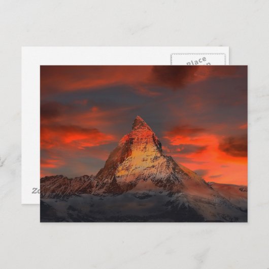 Matterhorn Postkarte (Vorne/Hinten)