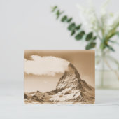 Matterhorn Postkarte. Zermatt in der Schweiz Postkarte (Stehend Vorderseite)