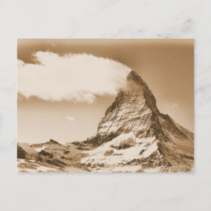 Matterhorn Postkarte. Zermatt in der Schweiz Postkarte