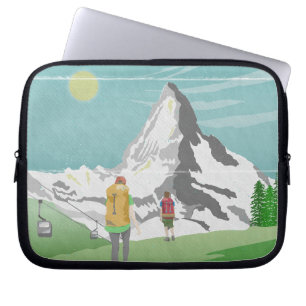 Matterhorn-Reiseplakat Schweiz Laptopschutzhülle