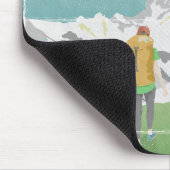 Matterhorn-Reiseplakat Schweiz Mousepad (Ecke)