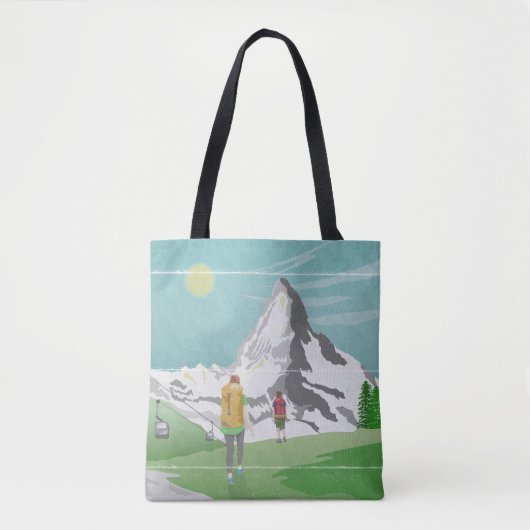 Matterhorn-Reiseplakat Schweiz Tasche (Vorderseite)