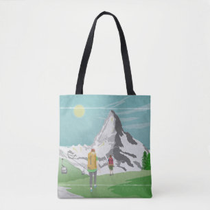 Matterhorn-Reiseplakat Schweiz Tasche