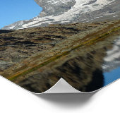 Matterhorn Riffelsee Schweizer Alpen Poster (Ecke)