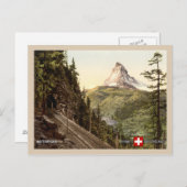 Matterhorn Schweiz Alpen Zermatt Schweiz Postkarte (Vorne/Hinten)