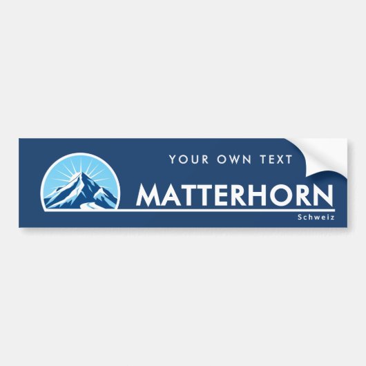 Matterhorn Schweiz Berg Autoaufkleber (Vorne)