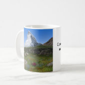 Matterhorn Schweiz Ermutigung Scripting JW Kaffeetasse (Vorderseite Links)