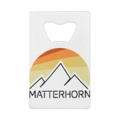 Matterhorn Schweiz Italien Retro Geldbeutel Flaschenöffner (Rückseite)