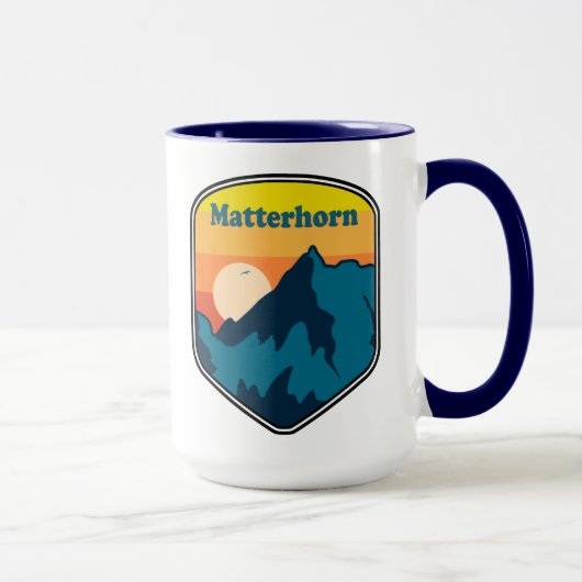 Matterhorn Schweiz Italien Sunrise Tasse (Rechts)