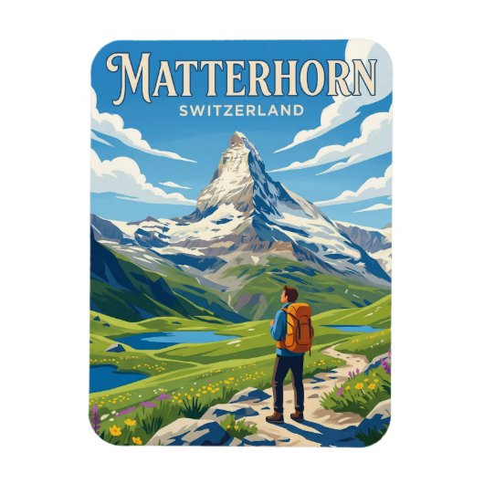 Matterhorn Schweiz Magnet (Vertikal)