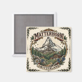 Matterhorn Schweiz Magnet (Vorderseite/Rückseite)