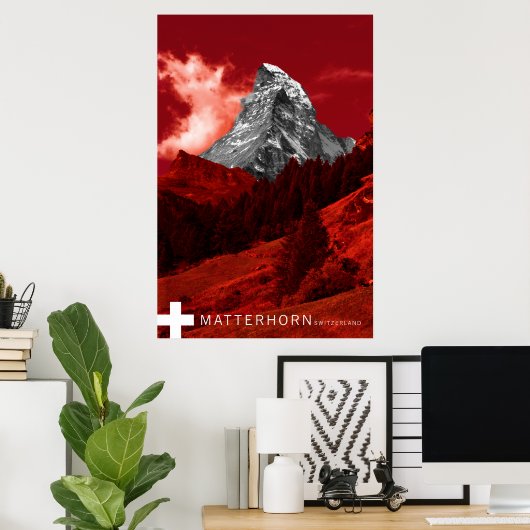Matterhorn Schweiz Poster (Heimbüro)