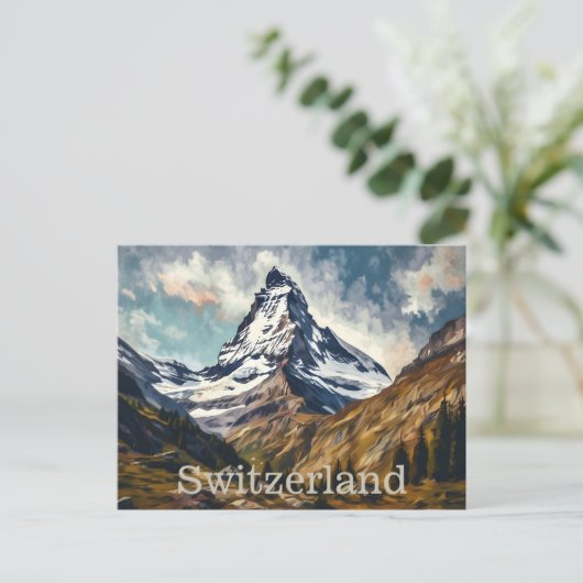 Matterhorn Schweiz Postkarte (Stehend Vorderseite)