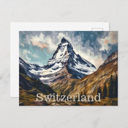 Matterhorn Schweiz Postkarte (Vorne/Hinten)