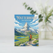 Matterhorn Schweiz Postkarte (Stehend Vorderseite)