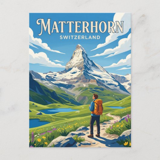 Matterhorn Schweiz Postkarte (Vorderseite)