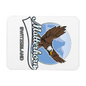 Matterhorn Schweiz Reise Logo Magnet (Horizontal)