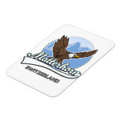 Matterhorn Schweiz Reise Logo Magnet (Linke Seite)
