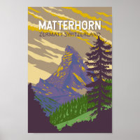 Matterhorn Schweiz Reisen Vintag