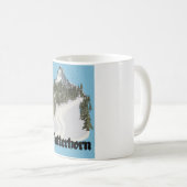 Matterhorn Schweiz Reiseplakat Kaffeetasse (VorderseiteRechts)