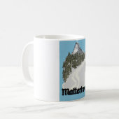 Matterhorn Schweiz Reiseplakat Kaffeetasse (Vorderseite Links)