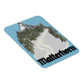 Matterhorn Schweiz Reiseplakat Magnet (Rechte Seite)