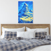 Matterhorn Schweizer Alpen Leinwanddruck (Insitu (Schlafzimmer))