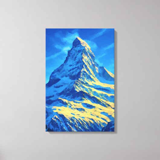 Matterhorn Schweizer Alpen Leinwanddruck (Vorderseite)