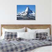 Matterhorn Schweizer Alpen überwinterte Canvas Leinwanddruck (Insitu (Schlafzimmer))