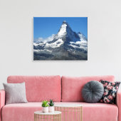 Matterhorn Schweizer Alpen überwinterte Canvas Leinwanddruck (Insitu (Wohnzimmer))