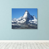 Matterhorn Schweizer Alpen überwinterte Canvas Leinwanddruck (Insitu (Holzboden))