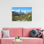 Matterhorn, Schweizer Alpen, ummantelte Canvas Leinwanddruck (Insitu (Wohnzimmer))