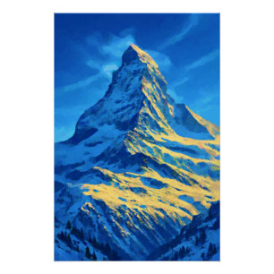Matterhorn Sonnenuntergang Poster