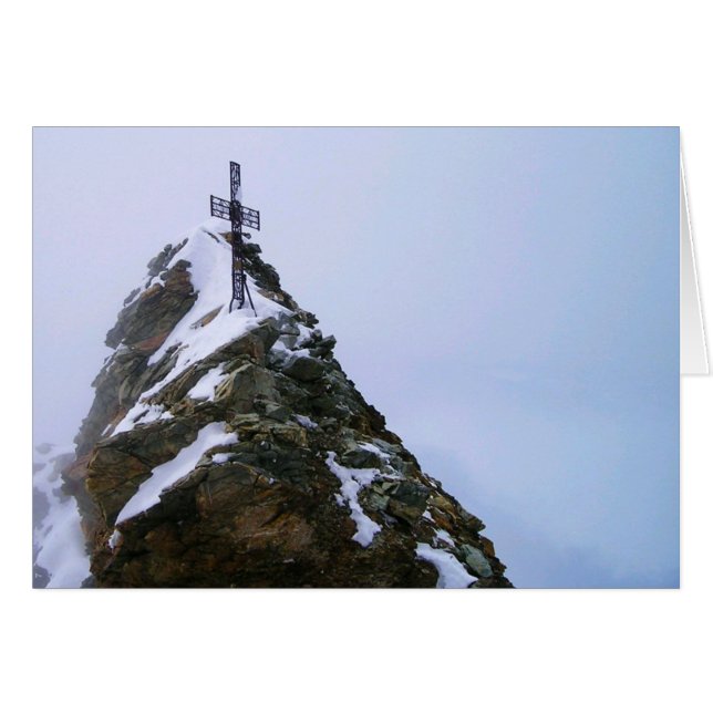 Matterhorn Summit Cross Blank Card (Vorderseite (Horizontal))