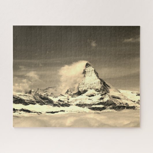 Matterhorn und Wolken Puzzle (Horizontal)