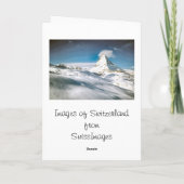 Matterhorn, Zermatt Feiertagskarte (Rückseite)